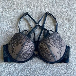 Victoria Secret Bombshell 36B black lace Very Sexy Bra